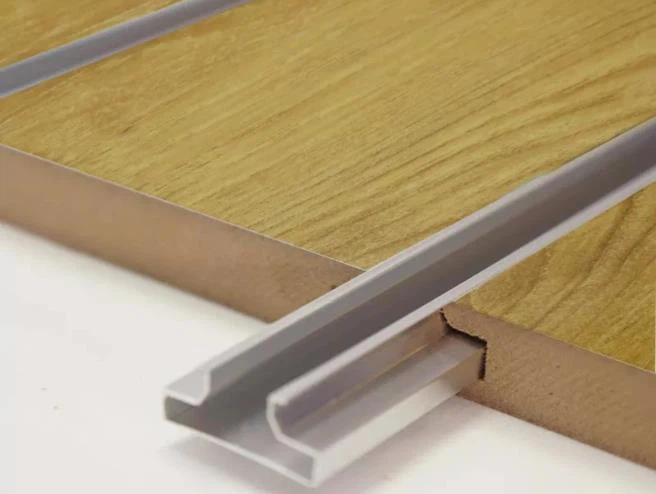 อลูมิเนียม Slatwall Slat ผนังแผง Slotted Groove ผนังแผง MDF Board